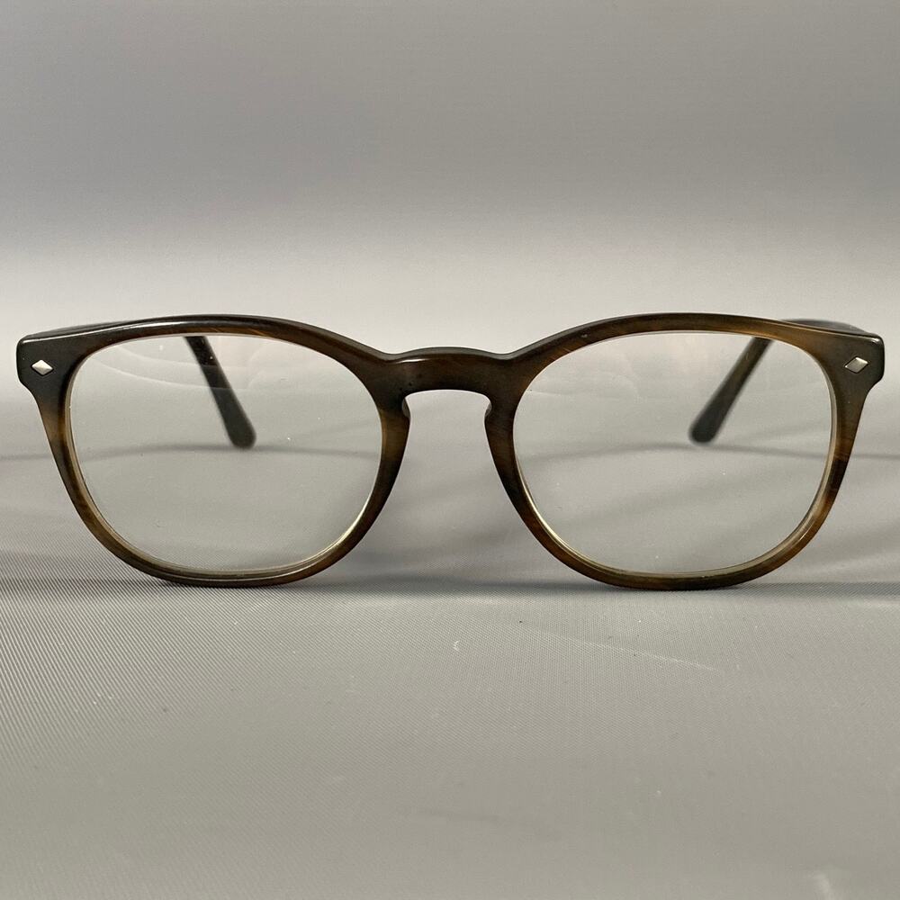 GIORGIO ARMANI Brown Acetate Glasses